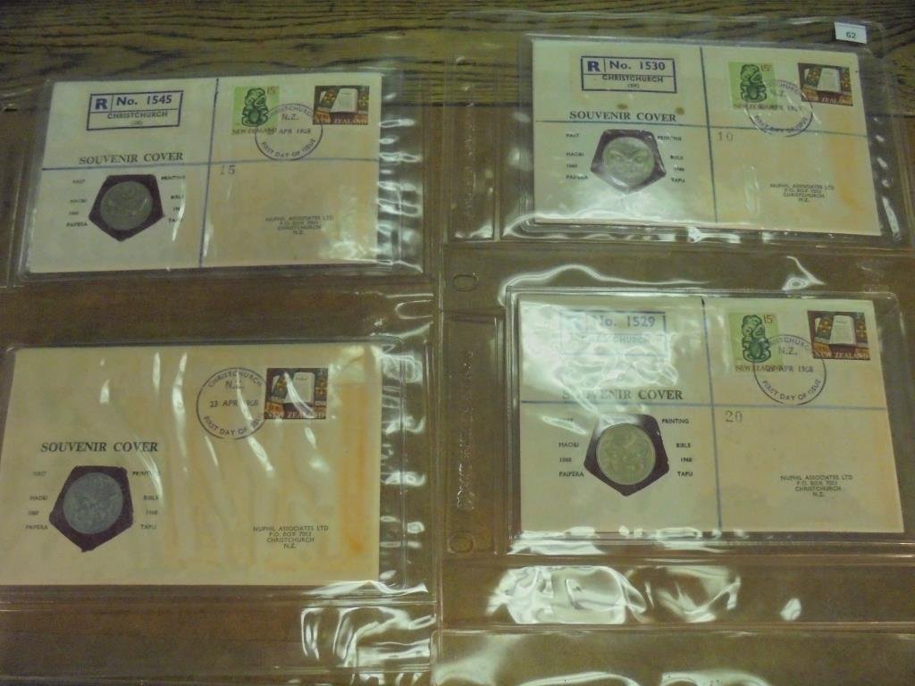 20 ASSORTED PNC 1ST DAY COVERS WITH COINS (1 of 6)