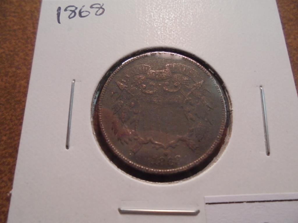1868 US TWO CENT PIECE (1 of 2)
