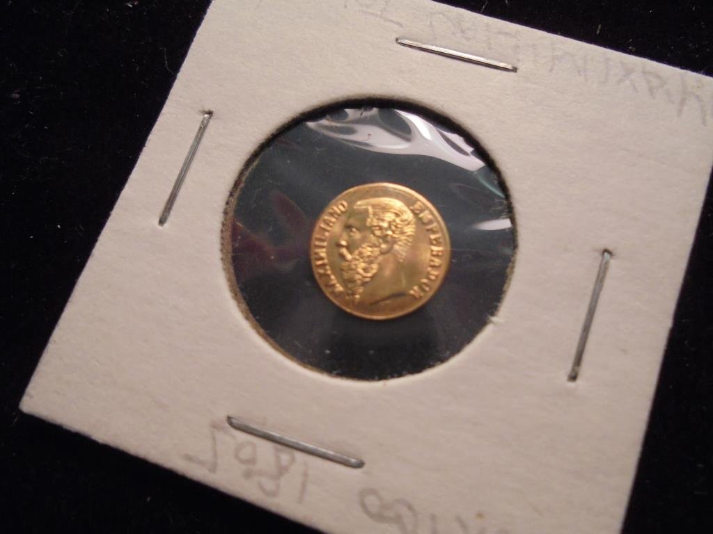 8-10KT GOLD 1865 MAXIMILIAN MINI TOKEN: You must call or email us with your credit card number directly