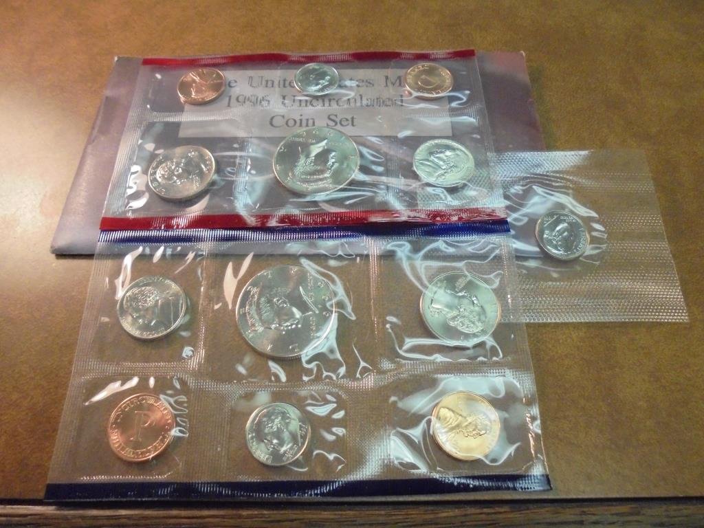 1996 US MINT SET (UNC) P/D (WITH ENVELOPE) (1 of 2)