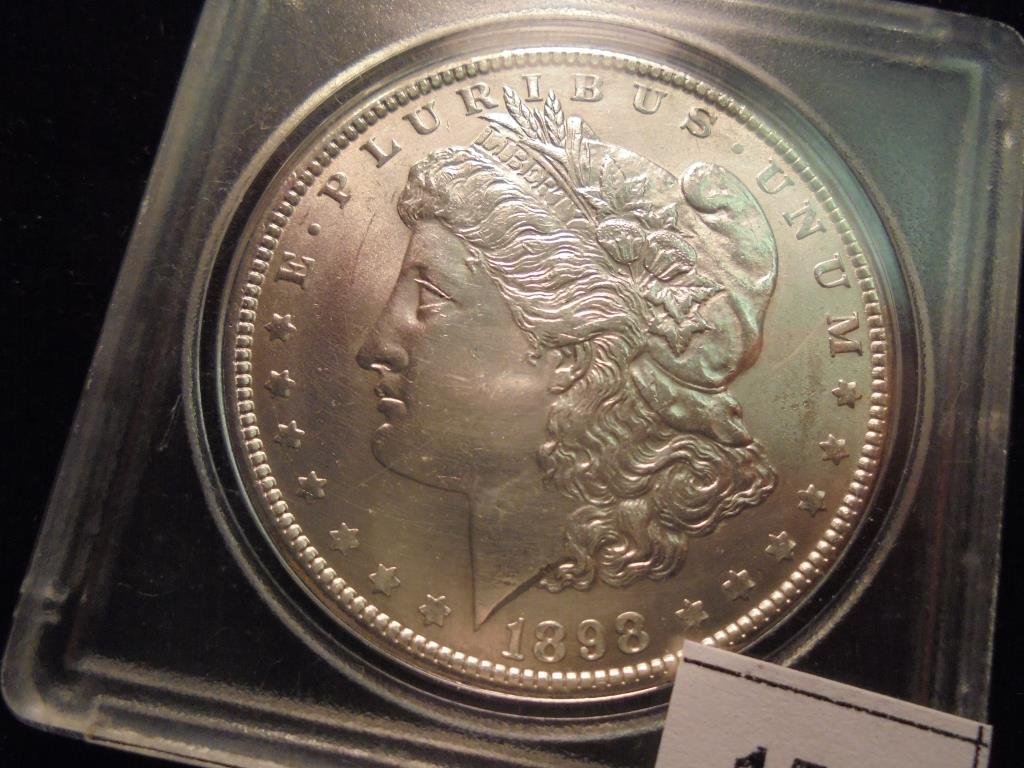 1898 MORGAN SILVER DOLLAR UNC (1 of 2)