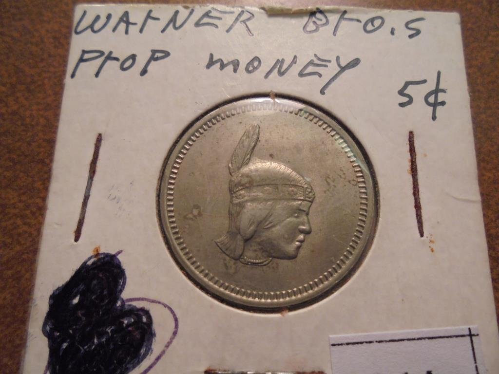 UNITED ARTISTS 5 CENT PROP MONEY: You must call or email us with your credit card number directly