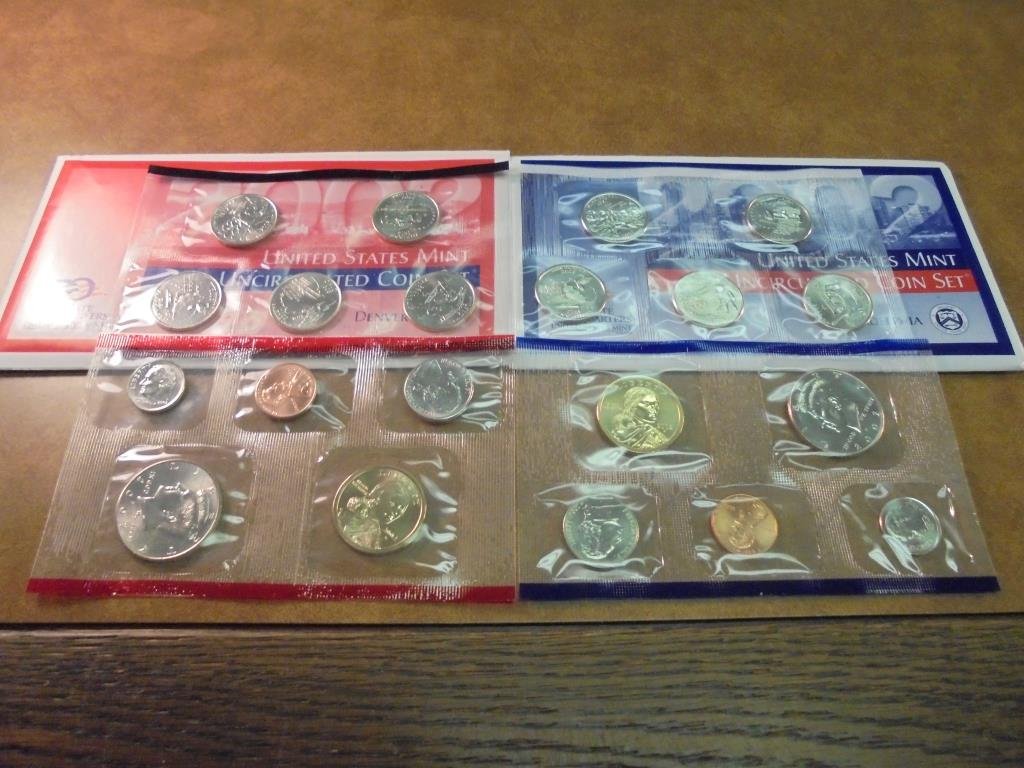 2002 US MINT SET (UNC) P/D (WITH ENVELOPE) (1 of 2)