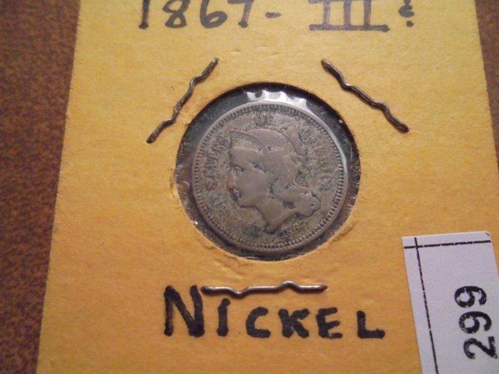 1867 THREE CENT PIECE (NICKEL) (1 of 2)