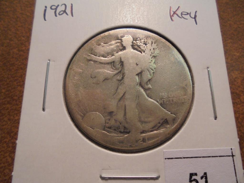 1921 WALKING LIBERTY HALF DOLLAR KEY DATE (1 of 2)