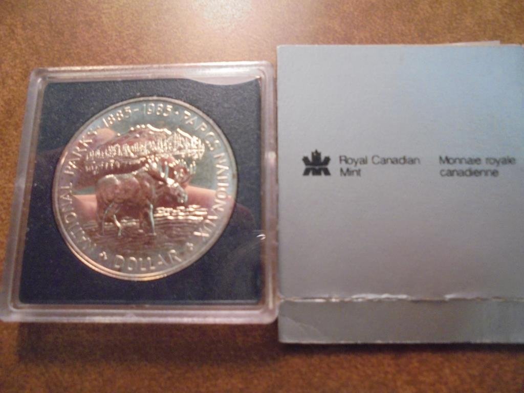 1985 CANADA NATIONAL PARKS SILVER DOLLAR PROOF (1 of 2)