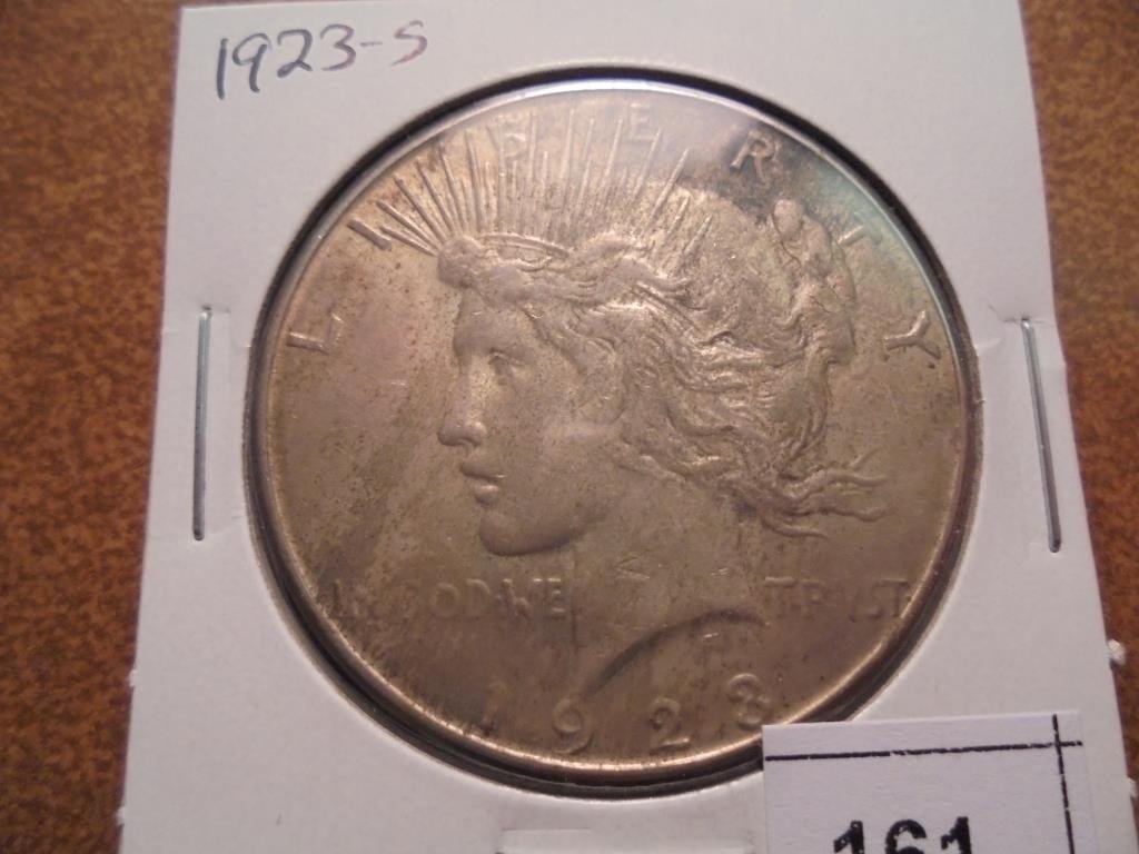 1923-S PEACE SILVER DOLLAR: You must call or email us with your credit card number directly