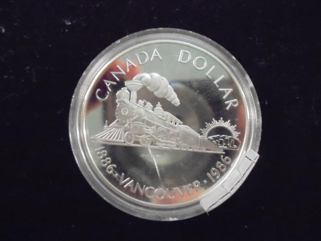 1986 CANADA VANCOUVER SILVER DOLLAR PROOF (1 of 2)