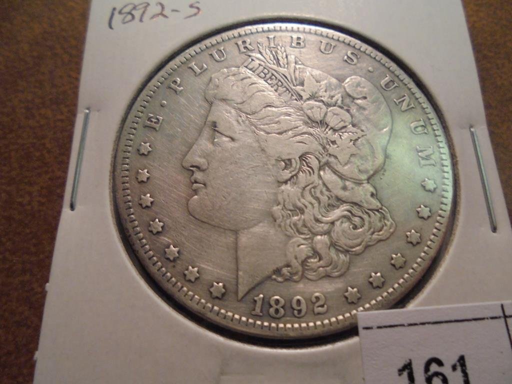 1892-S MORGAN SILVER DOLLAR BETTER DATE (1 of 2)