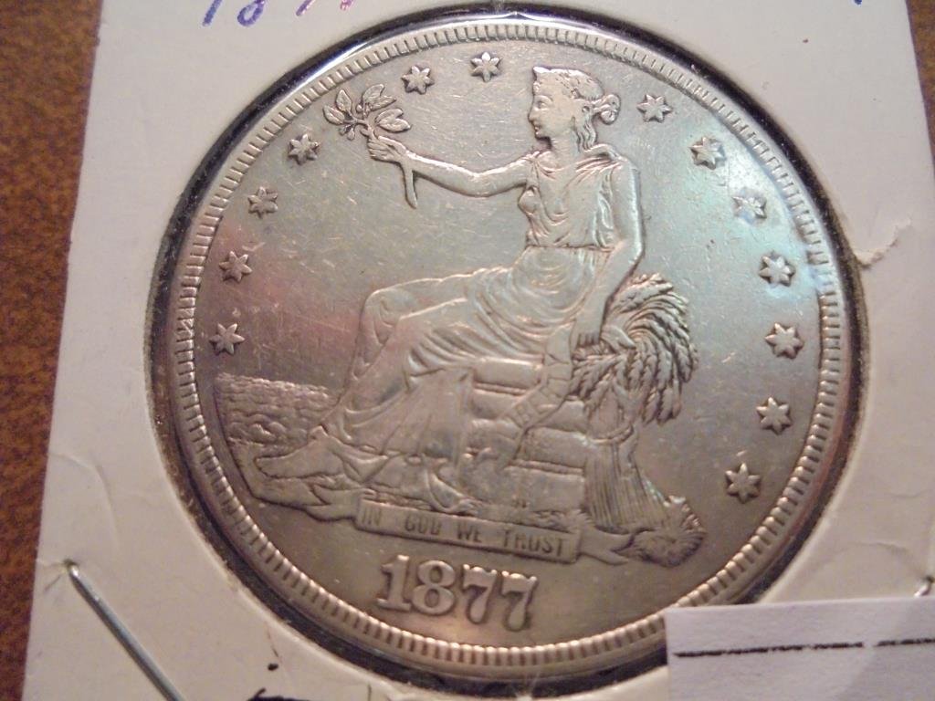 1877-S US TRADE DOLLAR VERY FINE (1 of 2)