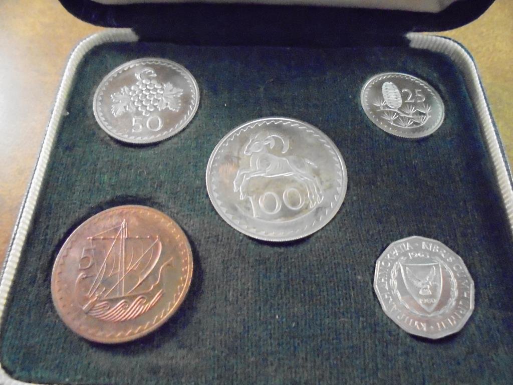 1963 CYPRUS PROOF SET ORIGINAL MINT PACKAGING (1 of 3)
