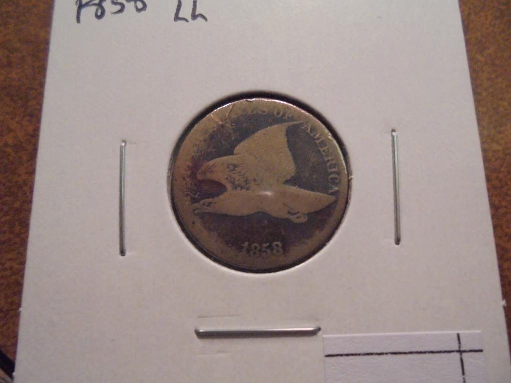 1858 (LARGE LETTER) FLYING EAGLE CENT (1 of 2)