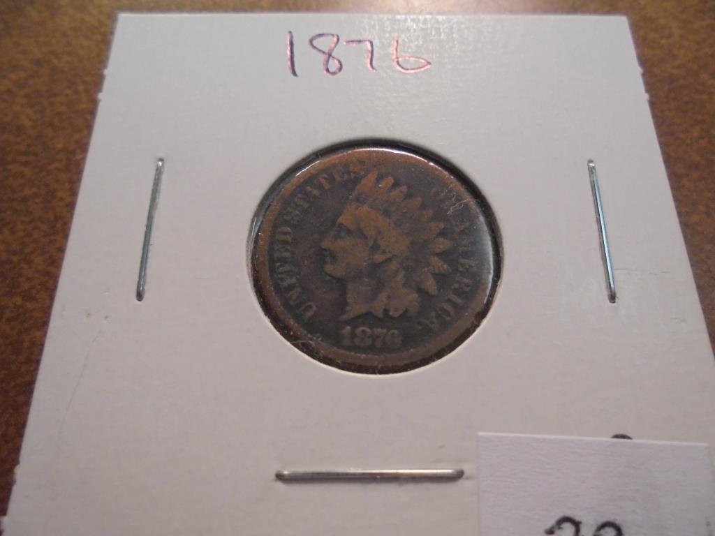 1876 INDIAN HEAD CENT (SEMI-KEY) (1 of 2)