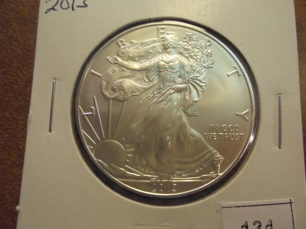 2013 AMERICAN SILVER EAGLE UNC (1 of 2)