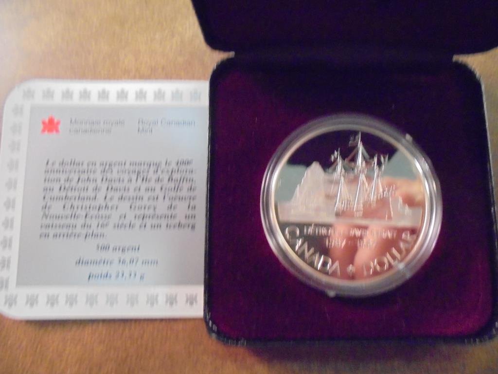 1987 CANADA DAVIS STRAIT PF SILVER DOLLAR (1 of 2)