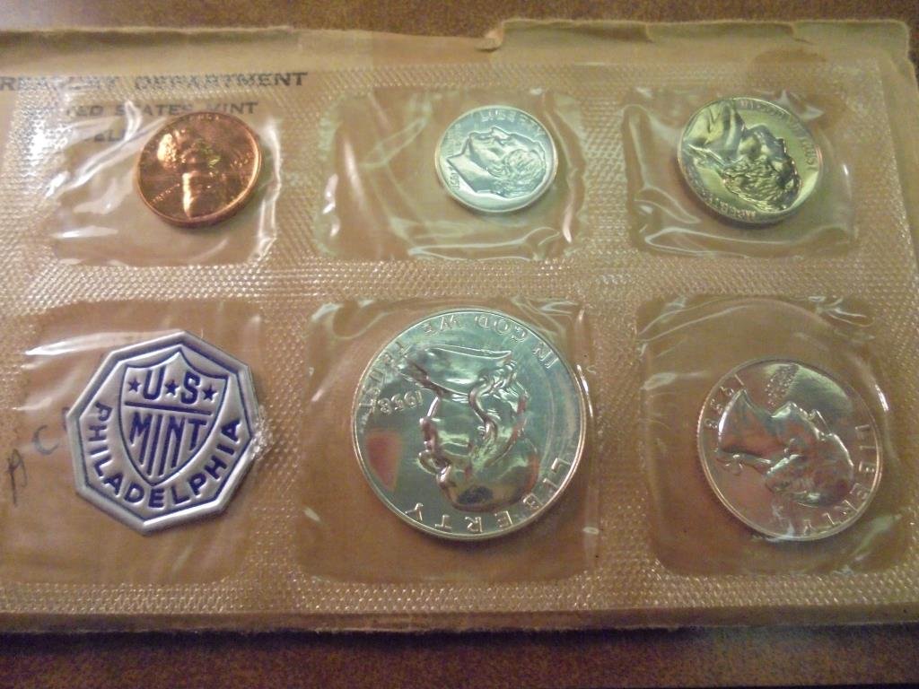 1958 US SILVER PROOF SET (WITH ENVELOPE) (1 of 2)