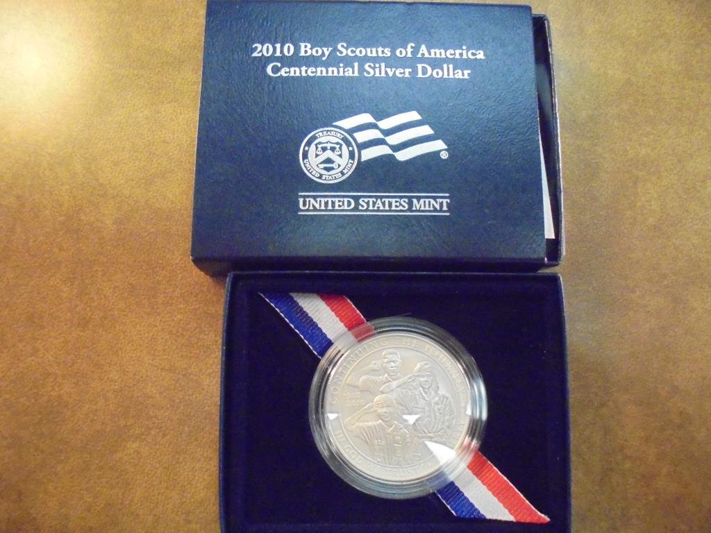 2010-P BOY SCOUTS OF AMERICAN UNC SILVER DOLLAR (1 of 3)