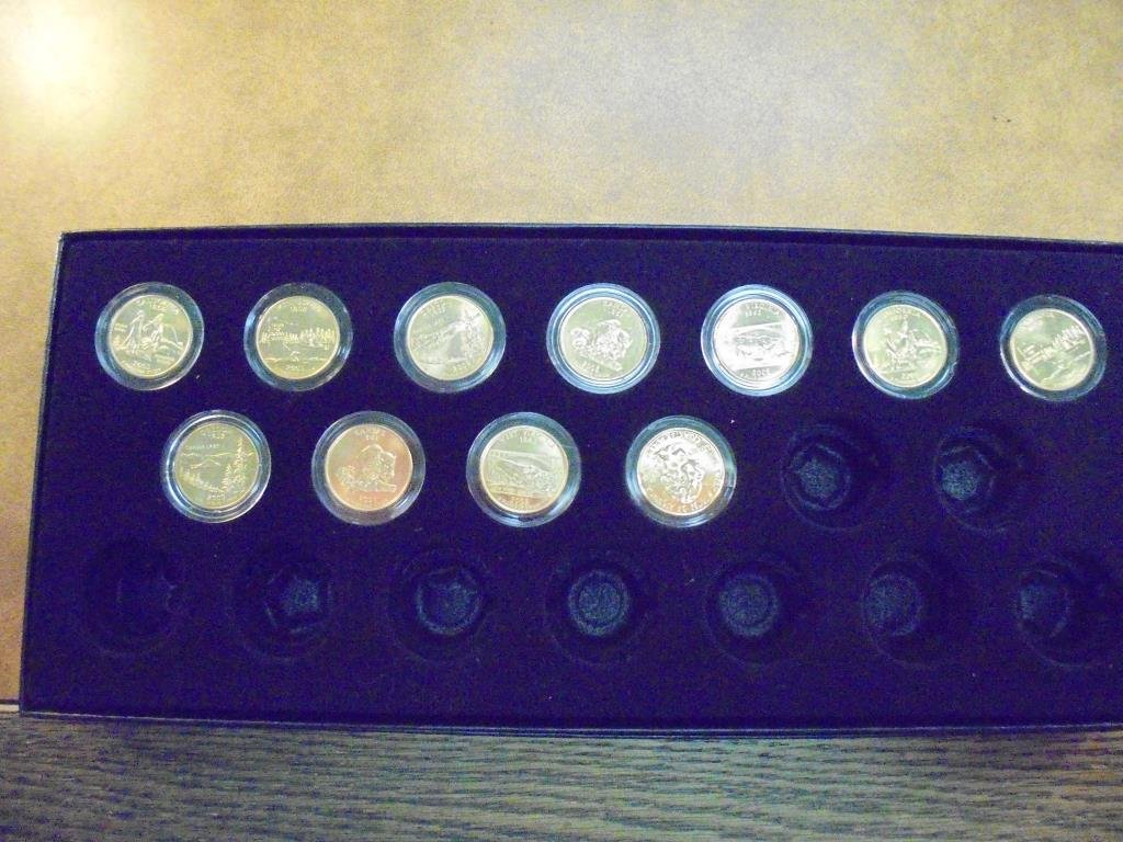 2005-P & D US 50 STATE QUARTERS 24KT GOLD PLATED (1 of 2)