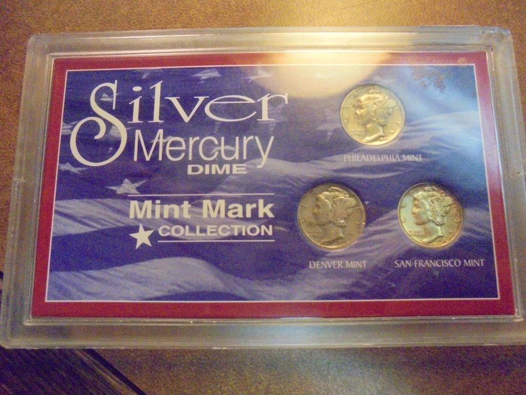 1942, 43, & 45 SILVER MERCURY DIME P/D/S SET (1 of 2)