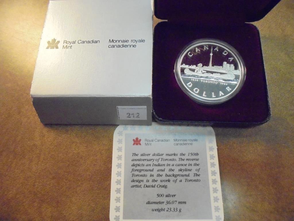 1984 CANADA TORONTO SILVER DOLLAR PROOF (1 of 2)