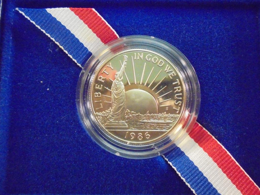 1986-S STATUE OF LIBERTY PROOF HALF DOLLAR (1 of 2)