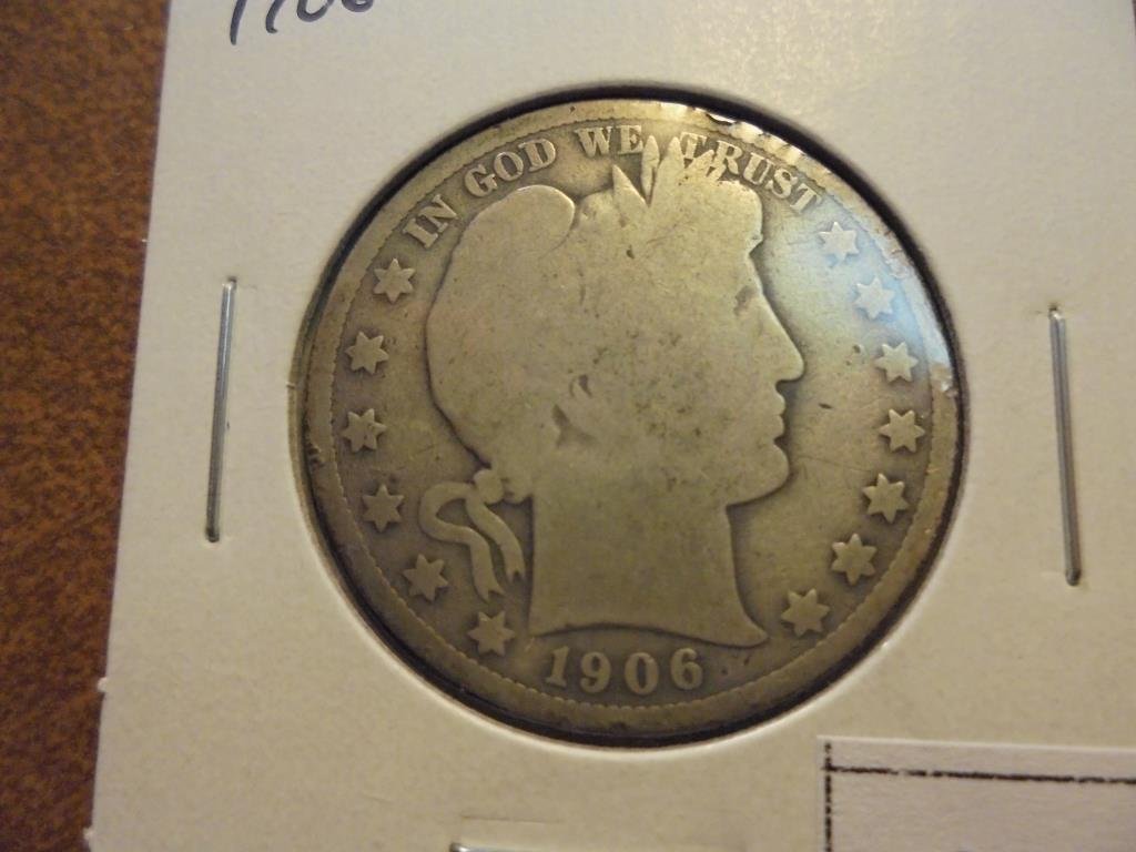 1906 BARBER HALF DOLLAR (1 of 2)