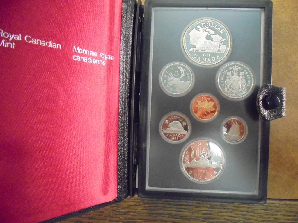 1981 CANADA DOUBLE DOLLAR PROOF SET LOCOMOTIVE (1 of 2)