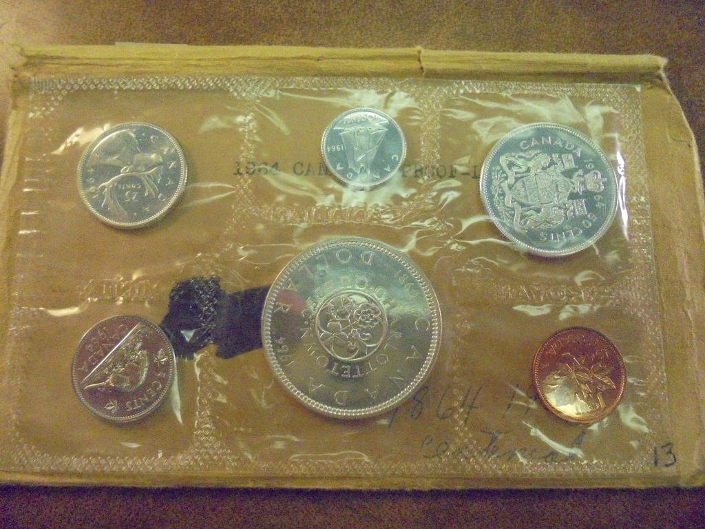 1964 CANADA SILVER (PF LIKE) SET WITH ENVELOPE (1 of 2)