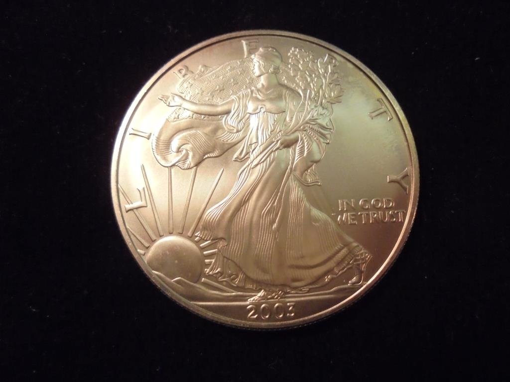 2003 AMERICAN SILVER EAGLE UNC (1 of 2)