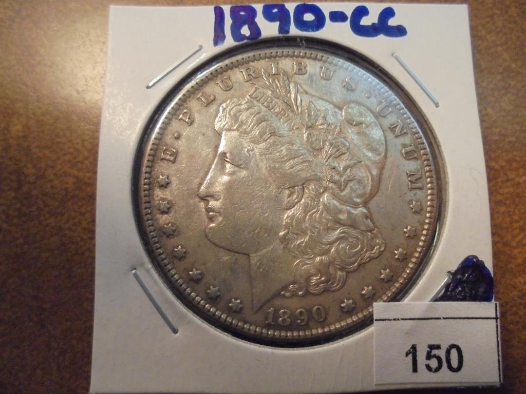 1890-CC MORGAN SILVER DOLLAR (1 of 2)