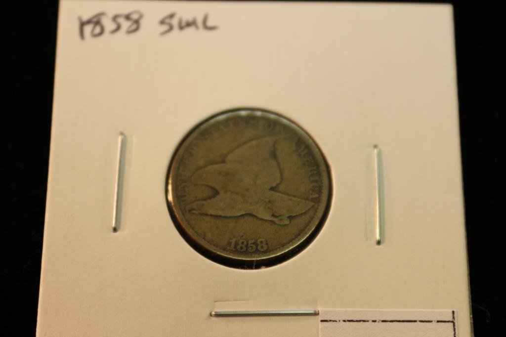 1858 (SMALL LETTER) FLYING EAGLE CENT (1 of 2)