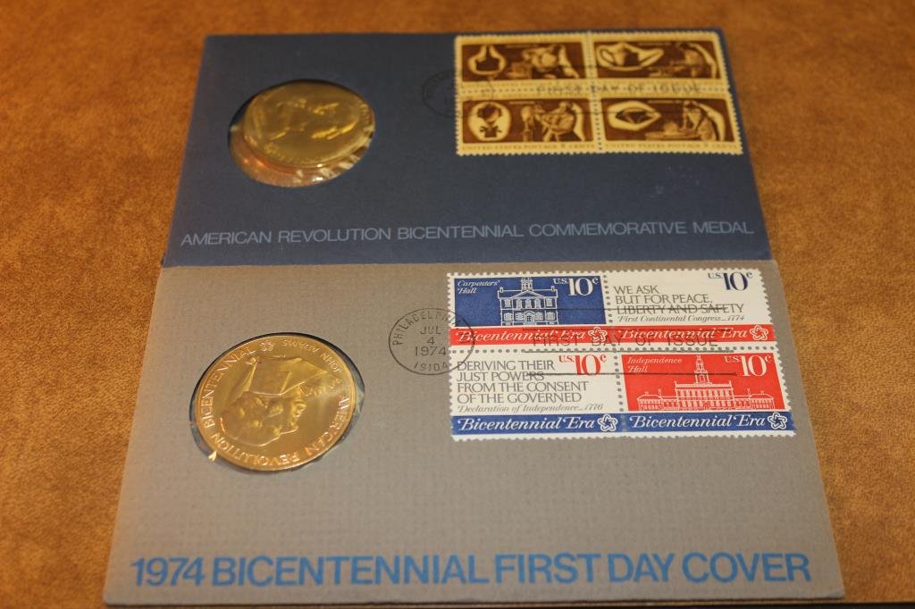 1972 & 1974 US BICENTENNIAL 1ST DAY COVERS (1 of 2)