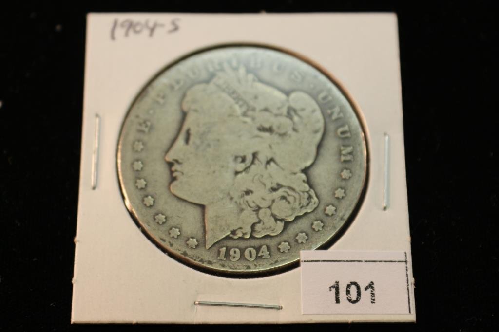 1904-S MORGAN SILVER DOLLAR BETTER DATE COIN (1 of 2)