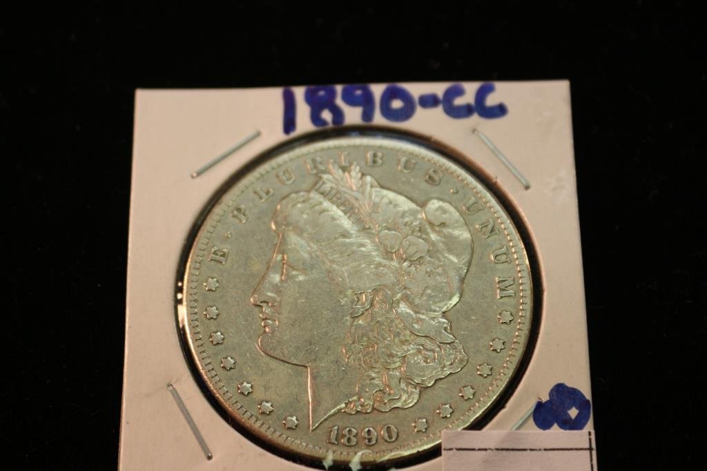 1890-CC MORGAN SILVER DOLLAR (1 of 2)