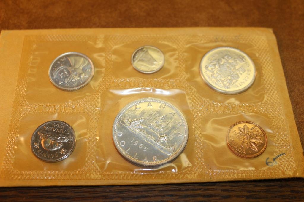 1965 CANADA SILVER (PF LIKE) SET WITH ENVELOPE (1 of 2)