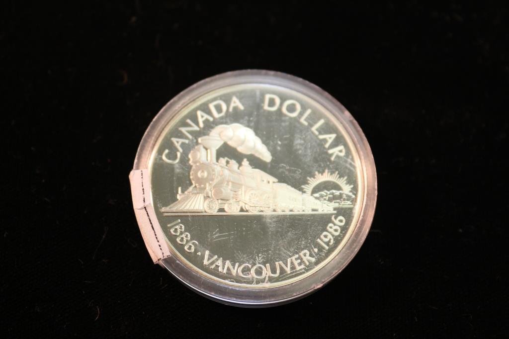 1986 CANADA VANCOUVER SILVER DOLLAR PROOF (1 of 2)