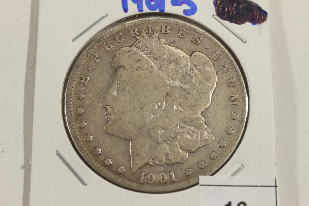 1901-S MORGAN SILVER DOLLAR: You must call or email us your credit card directly. Our phone number is 1-763-862-8302 and our email is bidalotauction@aol.com. Thanks.