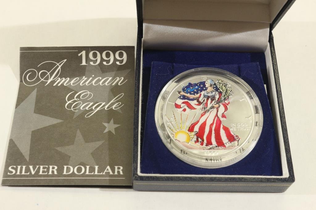 1999 COLORIZED AMERICAN SILVER EAGLE (1 of 3)