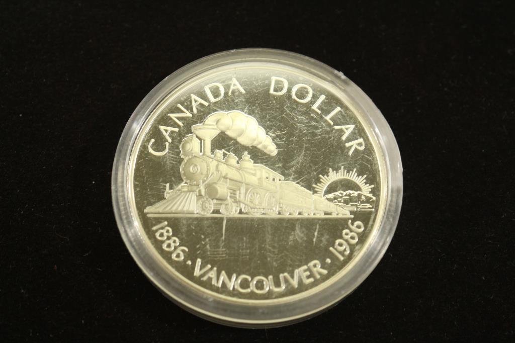 1986 CANADA VANCOUVER SILVER DOLLAR PROOF (1 of 2)