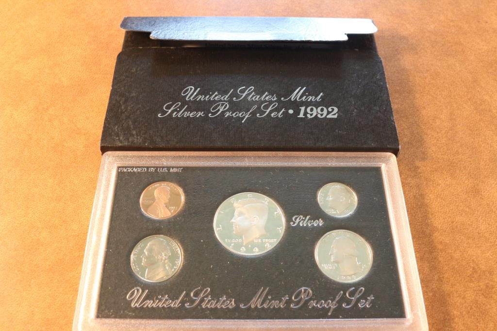 1992 US SILVER PROOF SET (WITH BOX) (1 of 2)