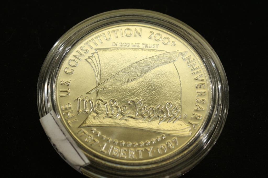 1987-P US CONSTITUTION UNC SILVER DOLLAR (1 of 2)