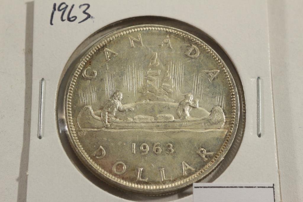 1963 CANADA SILVER DOLLAR (1 of 2)