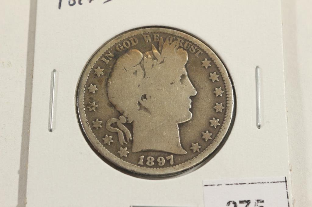 1897-S BARBER HALF DOLLAR KEY DATE (1 of 2)