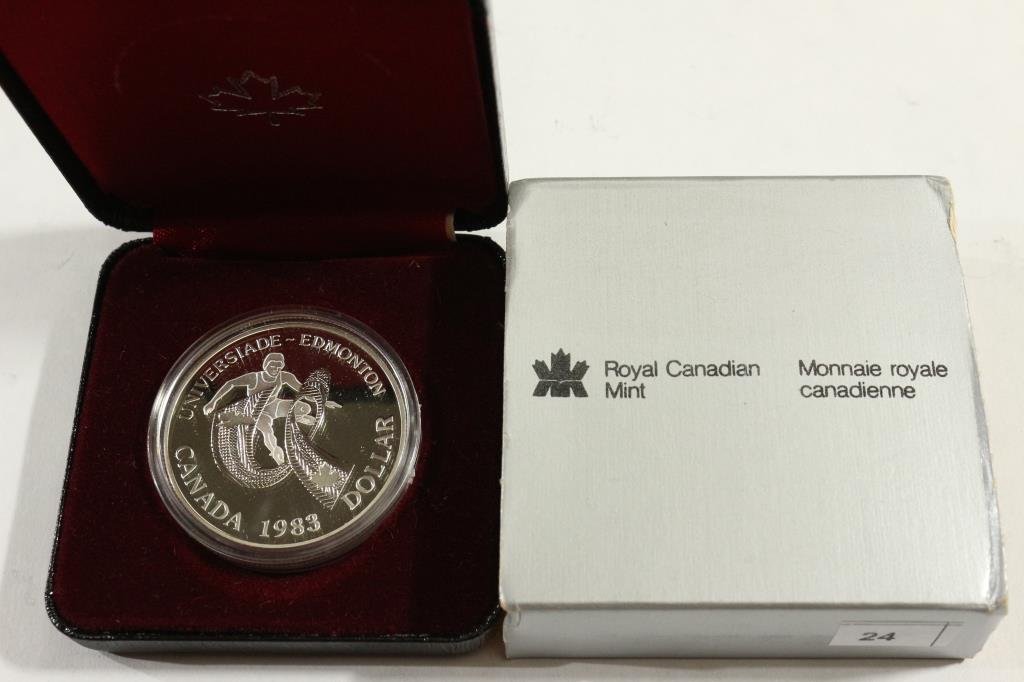 1983 CANADA EDMONTON SILVER DOLLAR PROOF (1 of 3)