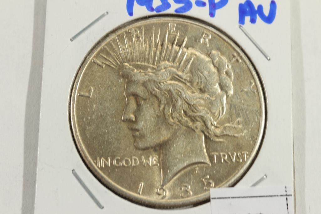 1935-P PEACE SILVER DOLLAR AU (1 of 2)
