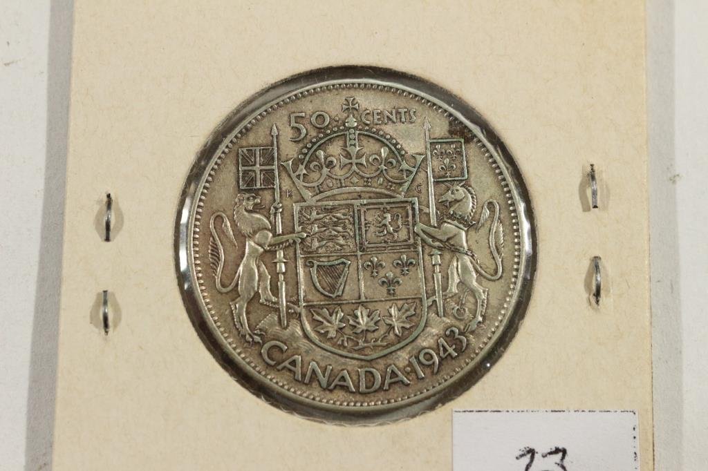 1943 CANADA SILVER 50 CENTS (1 of 2)