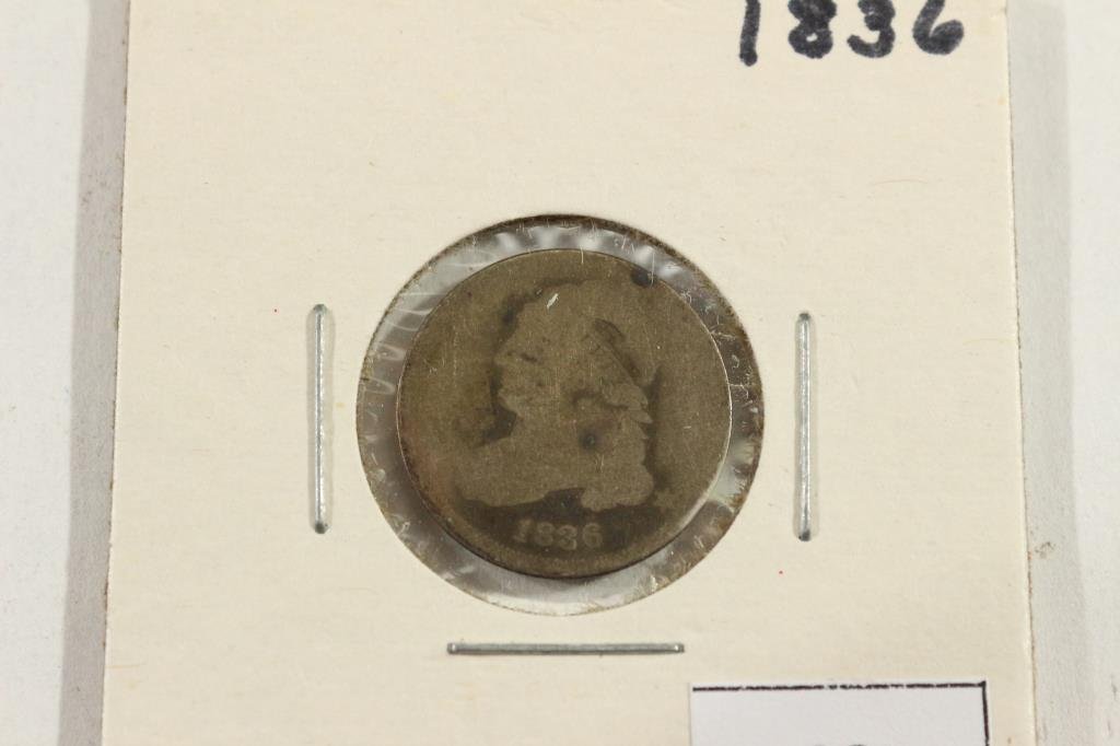 1836 CAPPED  BUST DIME (1 of 2)