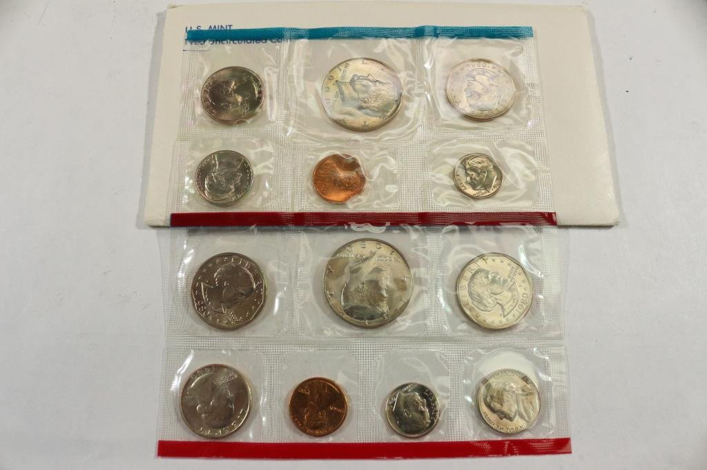 1980 US MINT SET (UNC) P/D/S (WITH ENVELOPE) (1 of 2)