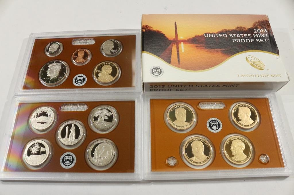 2013 US PROOF SET (WITH BOX) 14 PIECES (1 of 2)