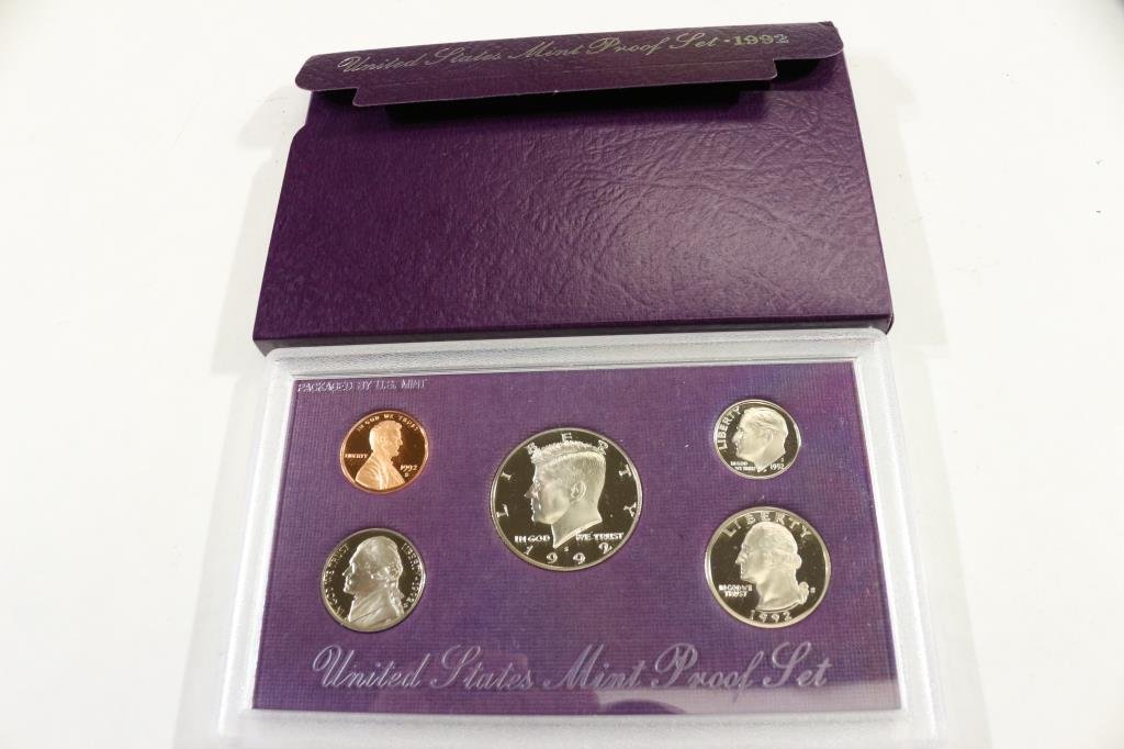 1992  US PROOF SET (WITH BOX) (1 of 2)